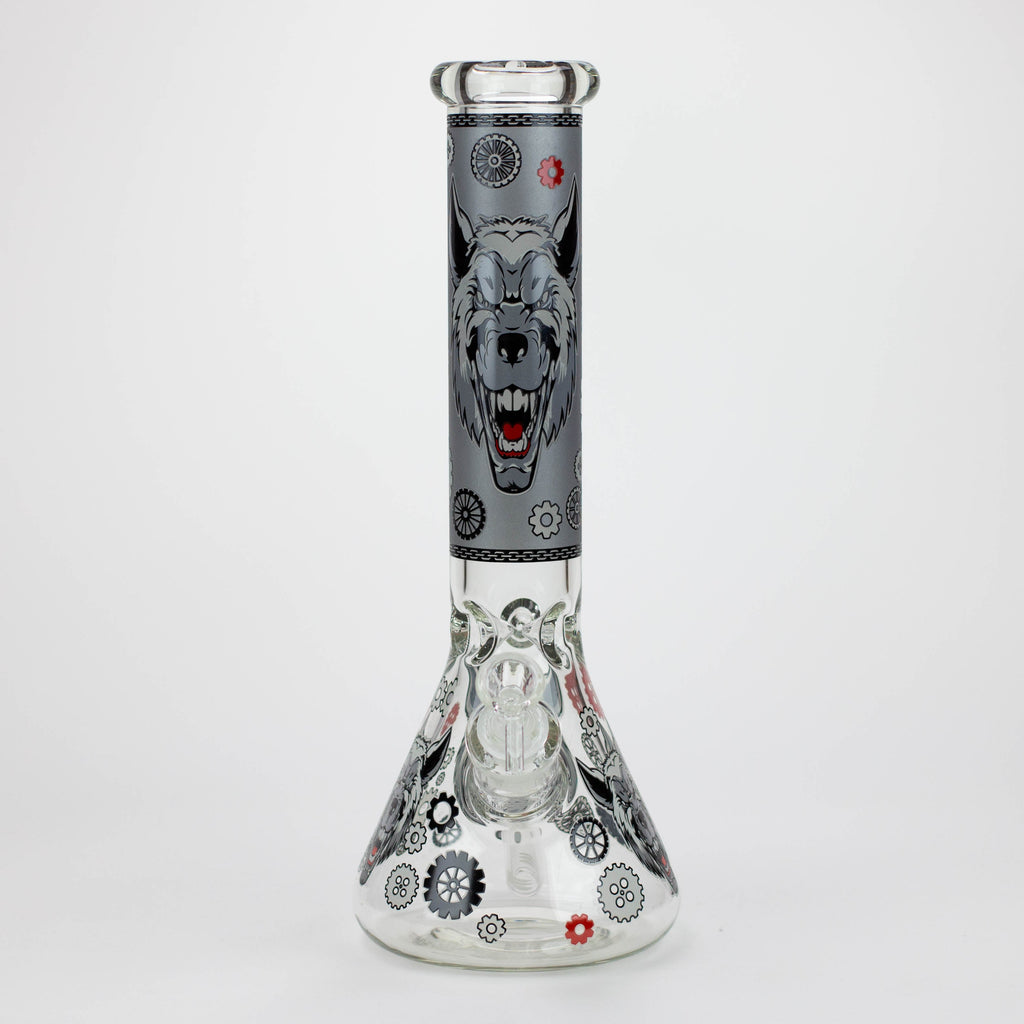 13.5 " JJ WOLF GLOW IN THE DARK BONG