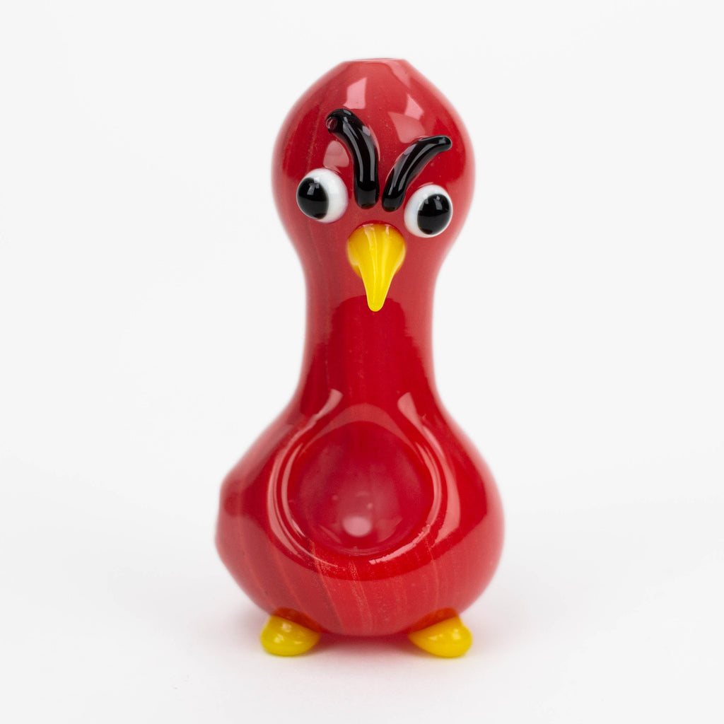 3" Angry Bird glass hand pipe