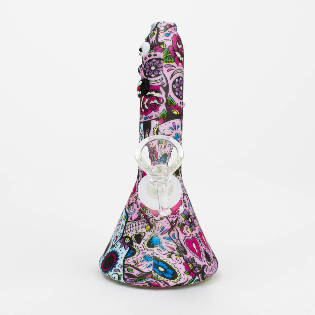 6" Pickel Shaped Mini Silicone Bong [7050161B]