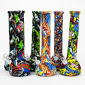 15" Silicone Bong With Assorted Graphics [7050093B]
