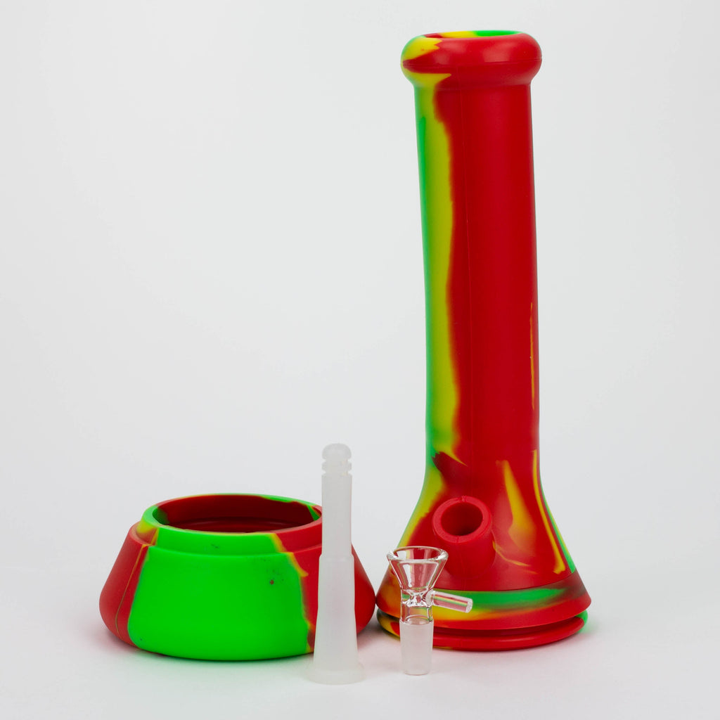 12" Silicone Assorted color Bong [7050089B]