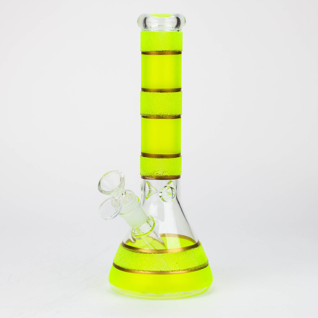 10" Yellow glass water bong [BH091]
