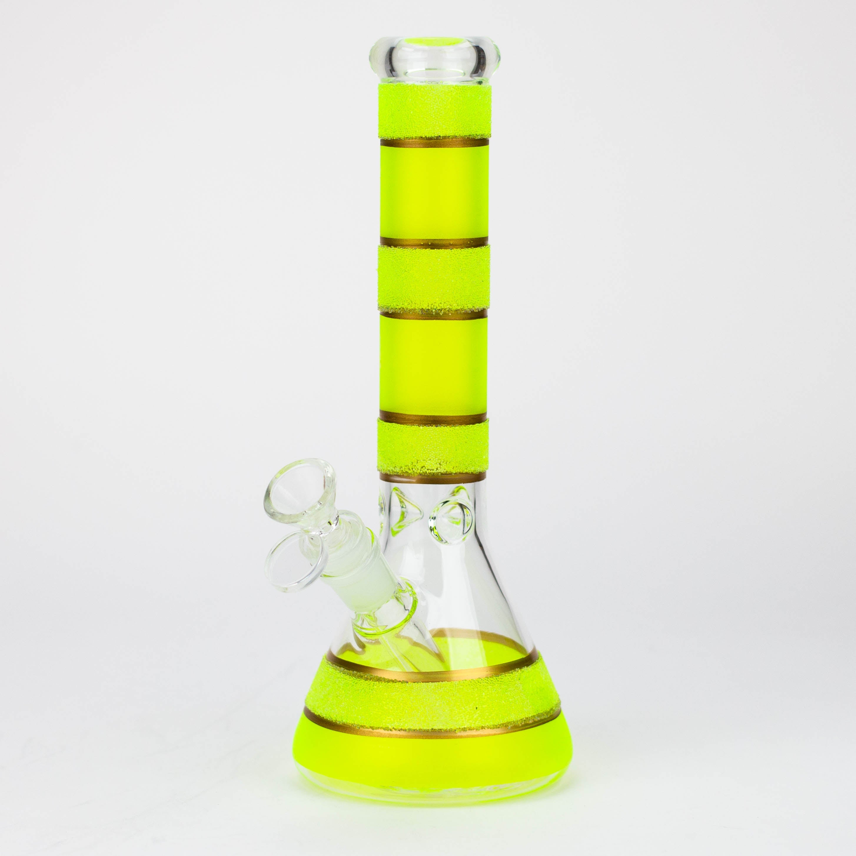 10" Yellow glass water bong [BH091]