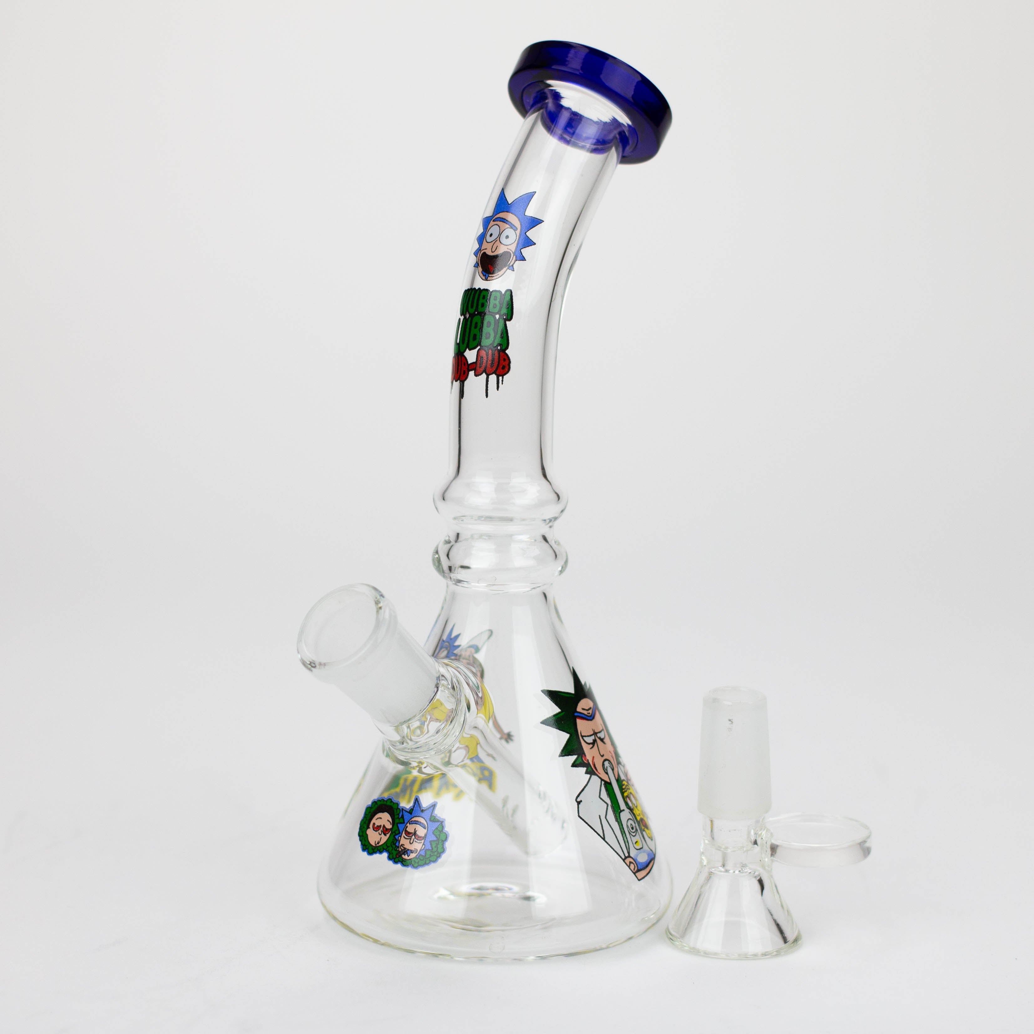 Z6" RM design glass water bong [BH104]