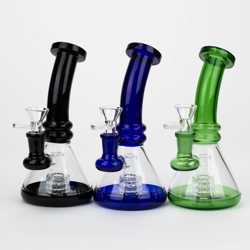 Z7"  Color glass water bong with percolator[BH74x]