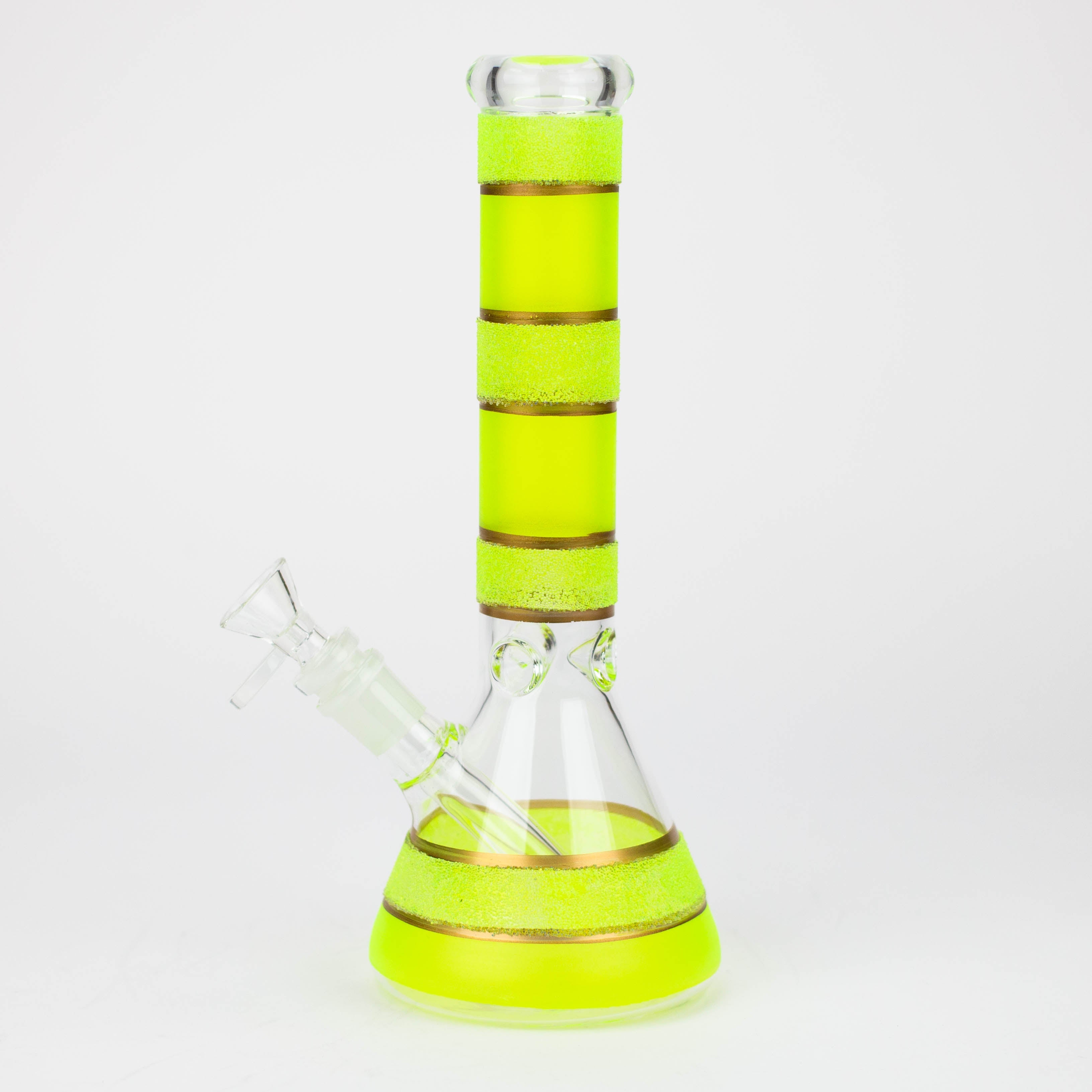 10" Yellow glass water bong [BH091]