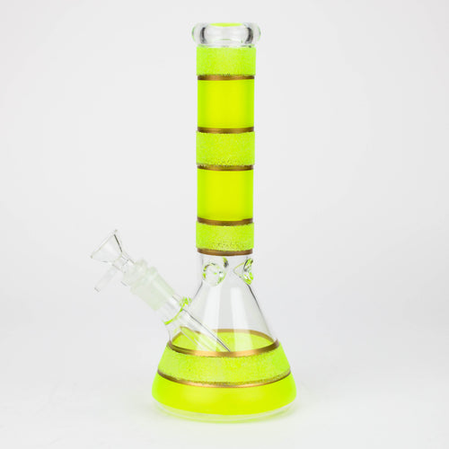 10" Yellow glass water bong [BH091]