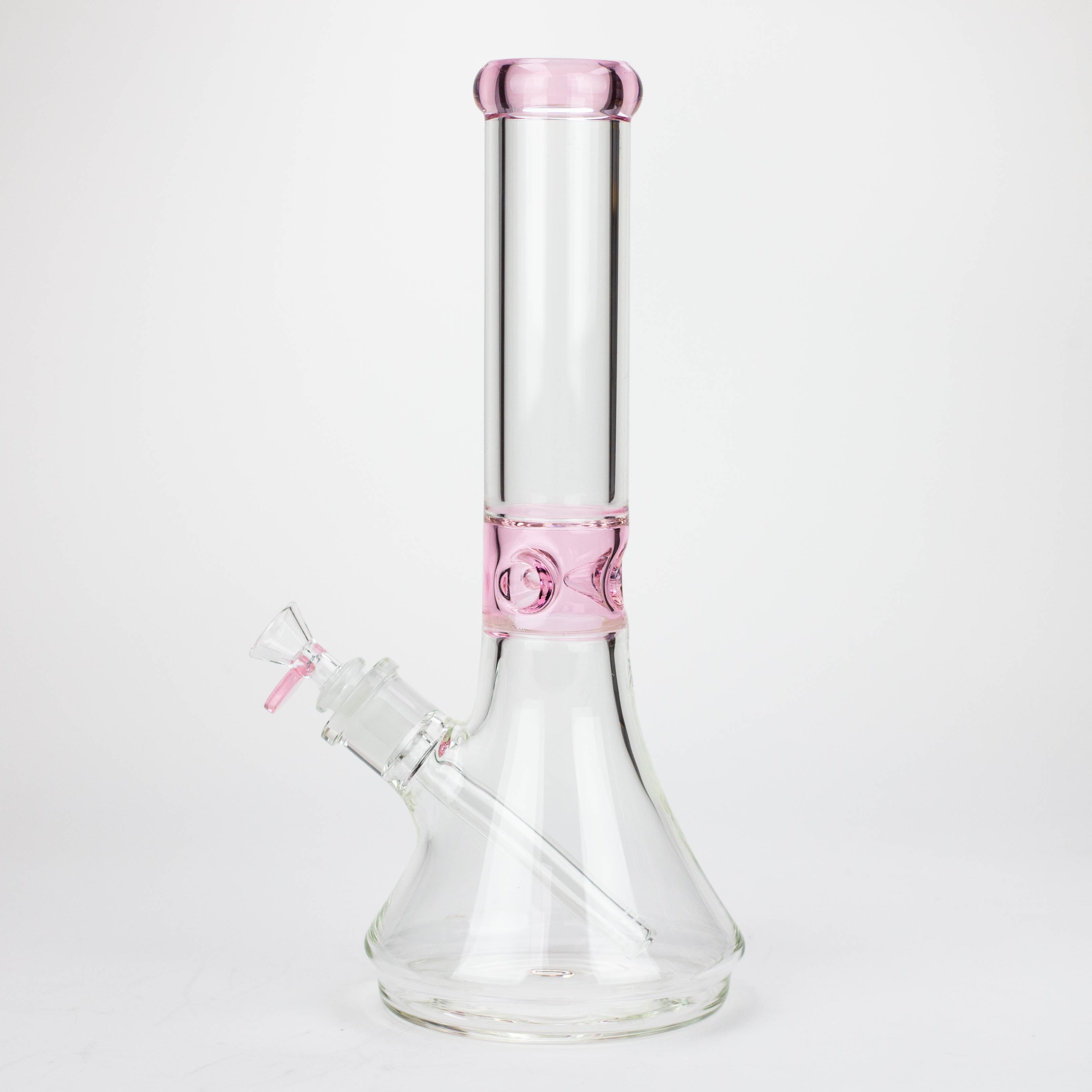 Z14" Color accented 7 mm glass water bong [BH92x]