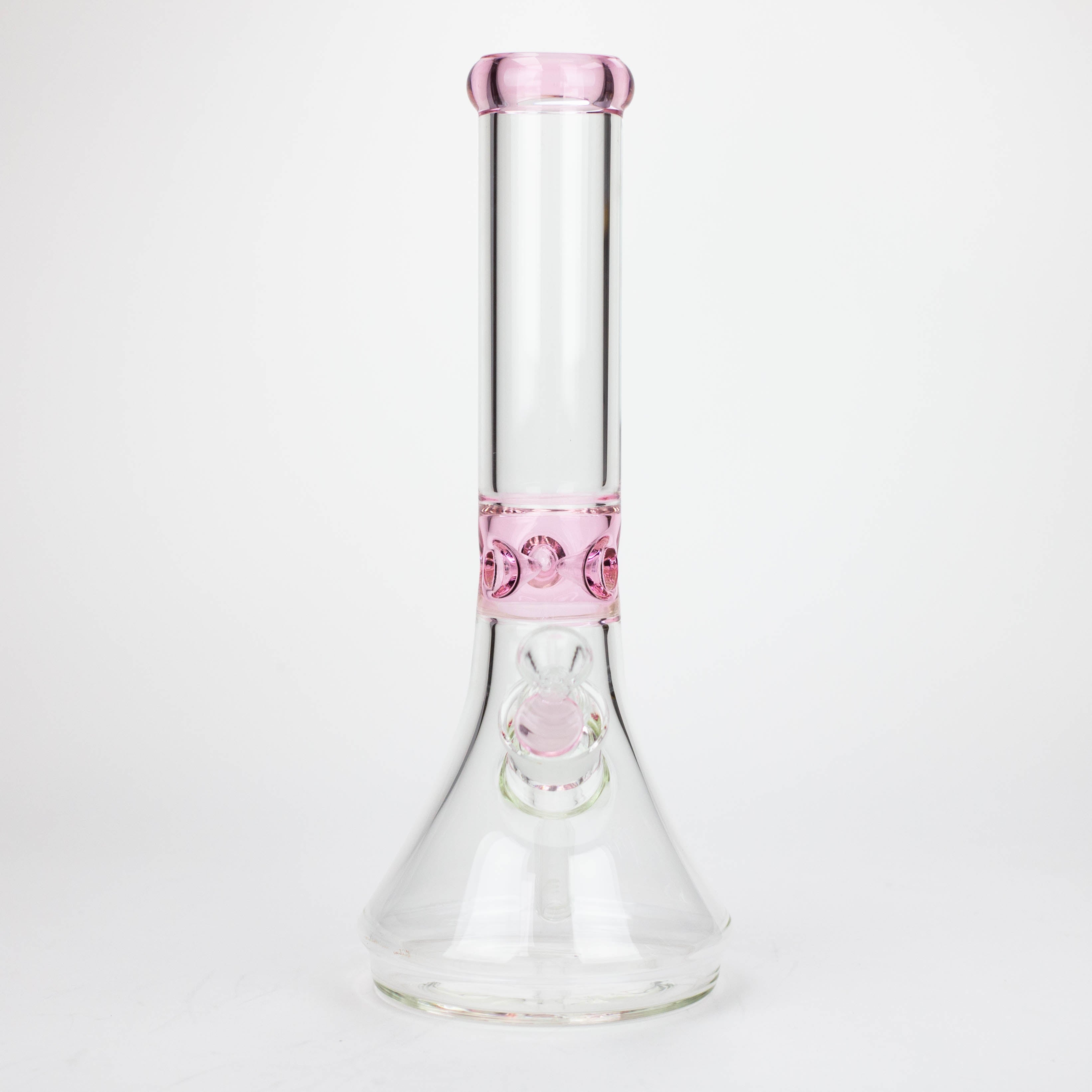Z14" Color accented 7 mm glass water bong [BH92x]