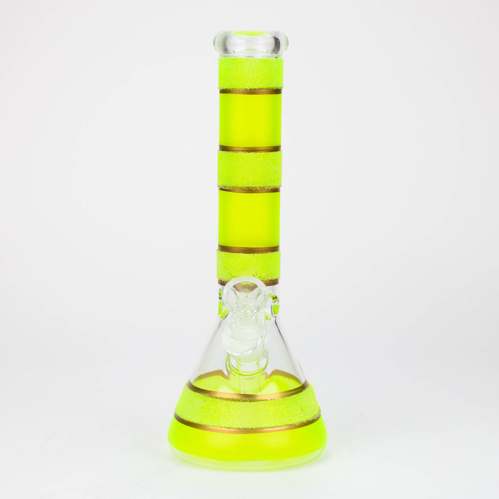10" Yellow glass water bong [BH091]