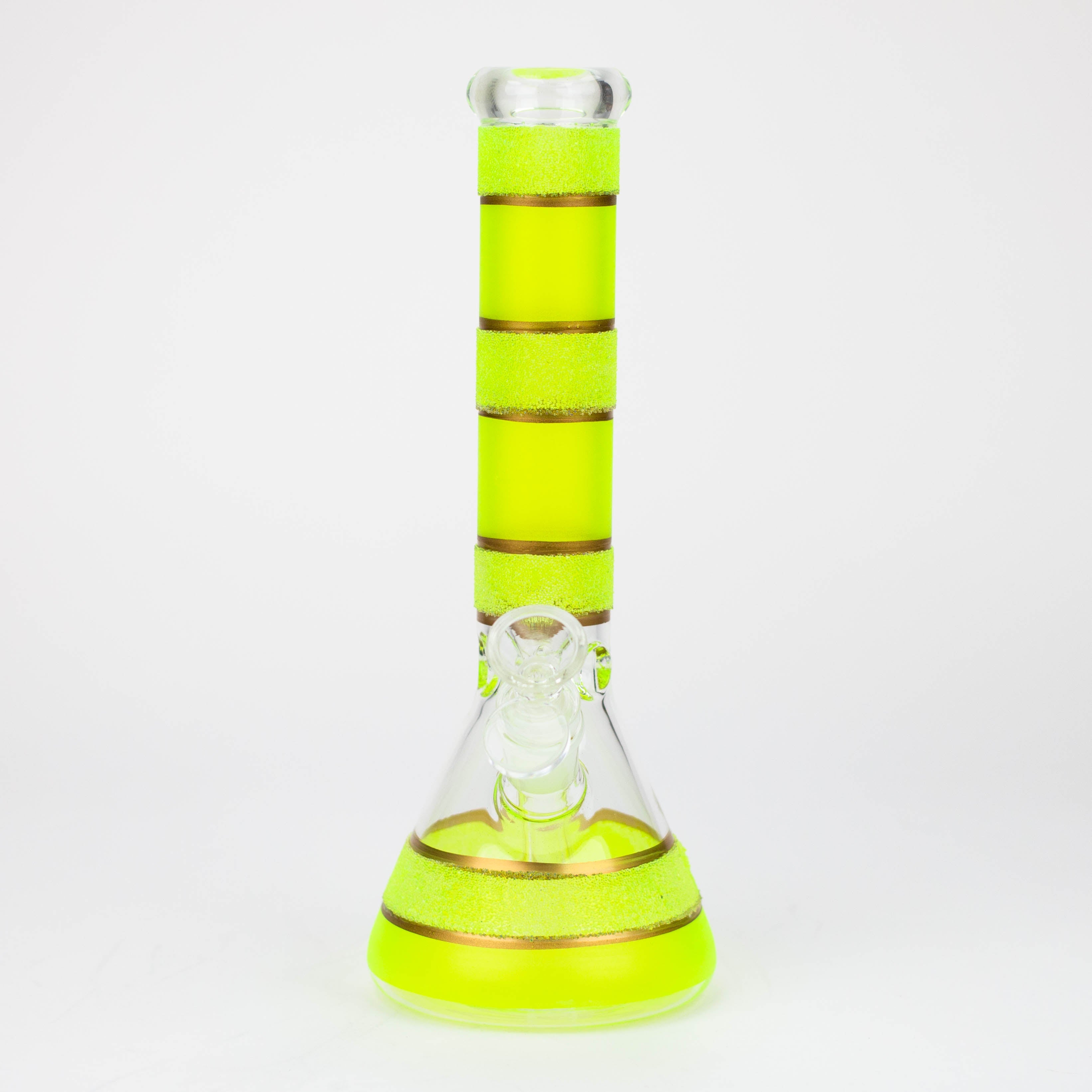 10" Yellow glass water bong [BH091]