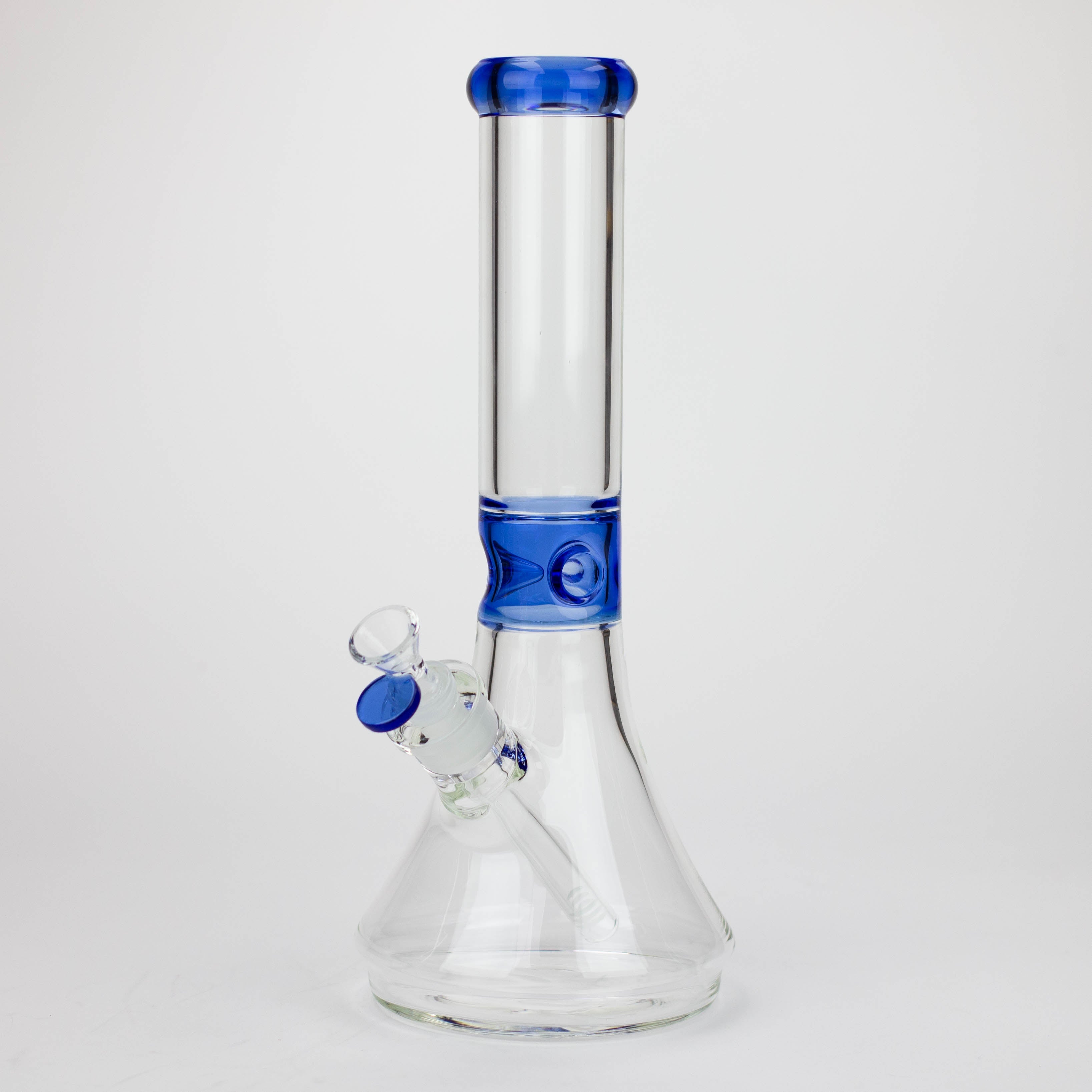 Z14" Color accented 7 mm glass water bong [BH92x]