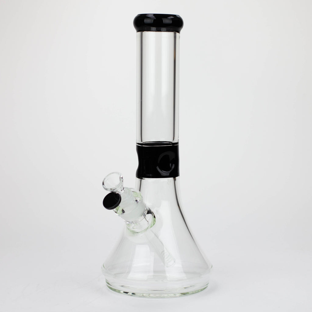 Z14" Color accented 7 mm glass water bong [BH92x]