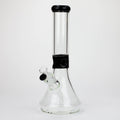 Z14" Color accented 7 mm glass water bong [BH92x]