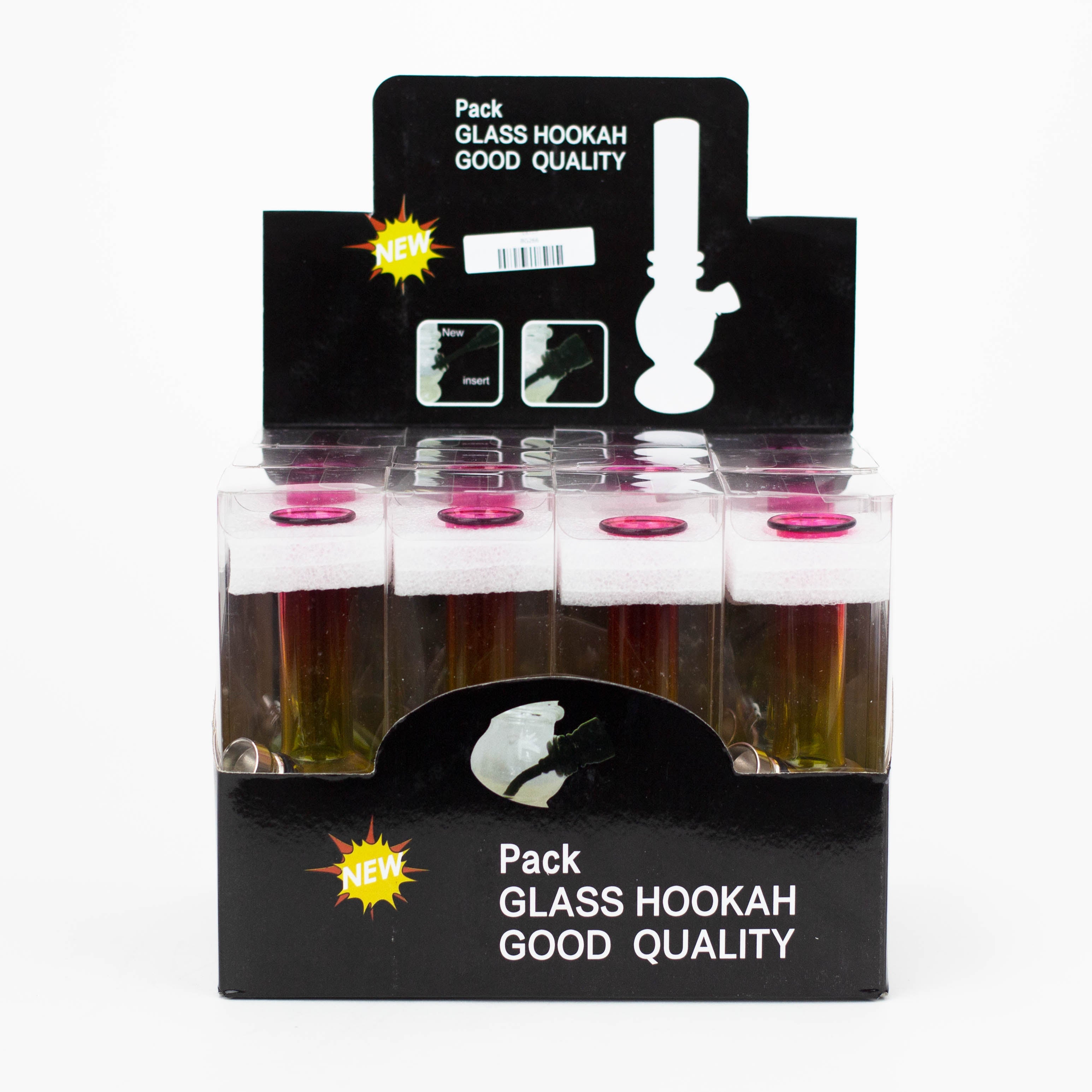 Z6" mini glass bong Box of 12 [BG266]