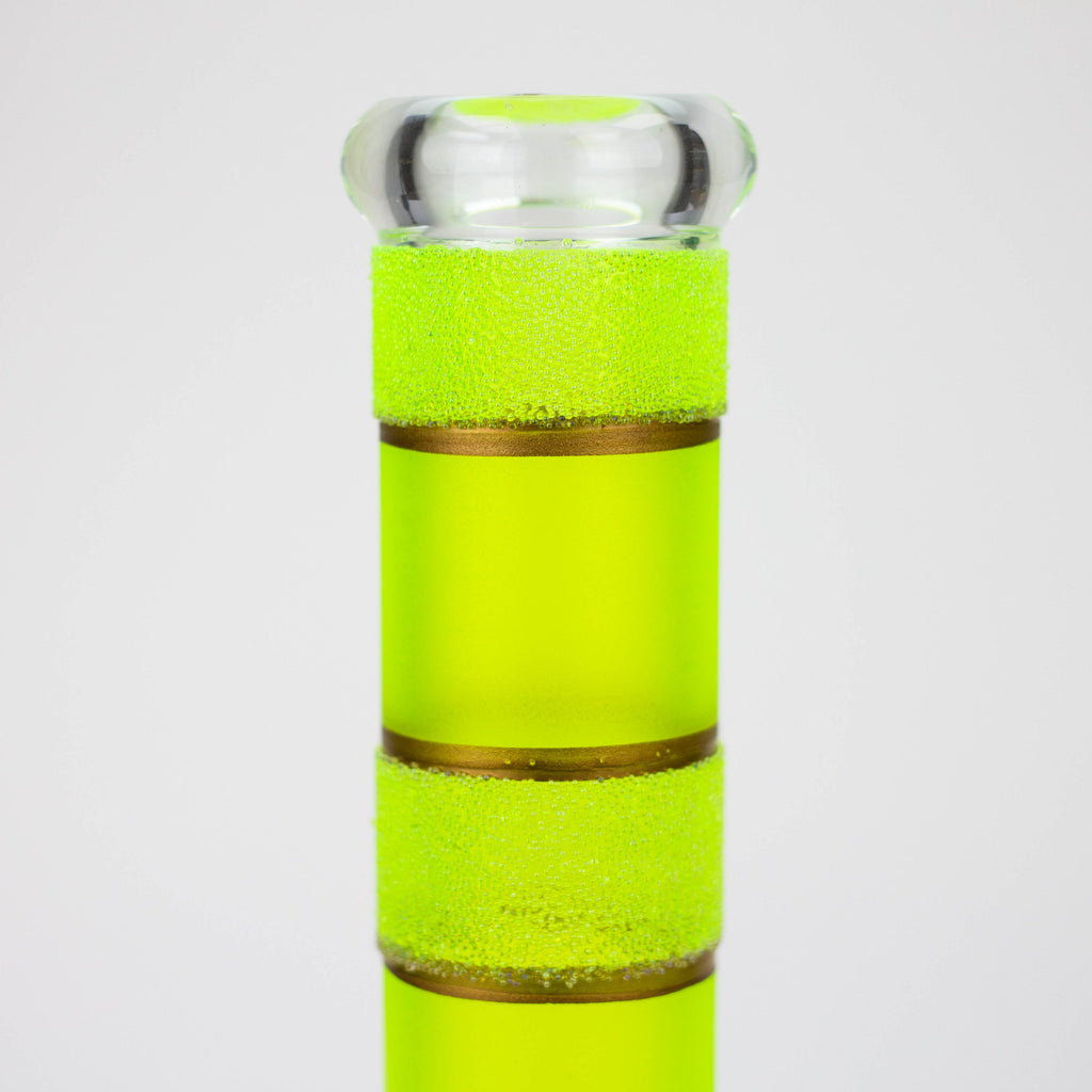 10" Yellow glass water bong [BH091]