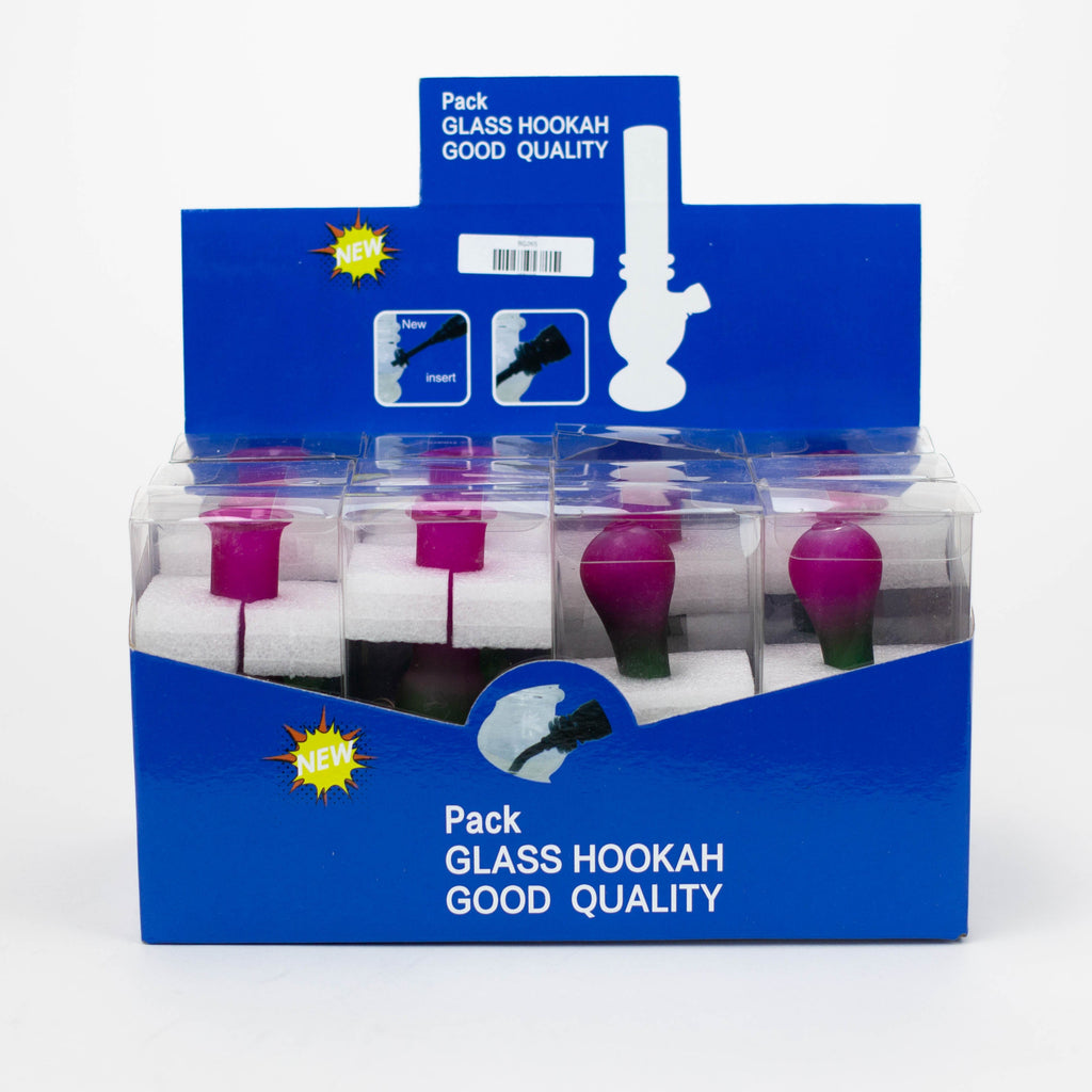 Z5" Three tones miniature glass bong Box of 12 [BG265]