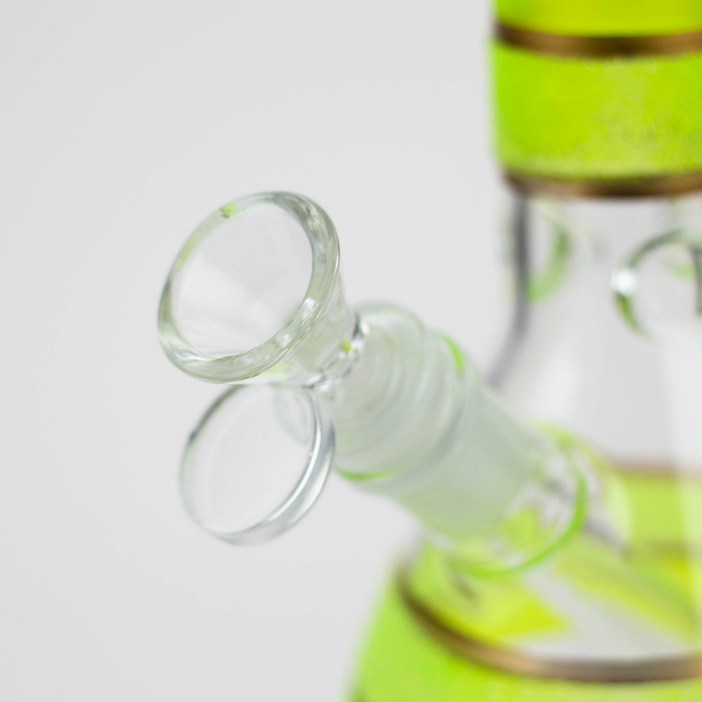 10" Yellow glass water bong [BH091]