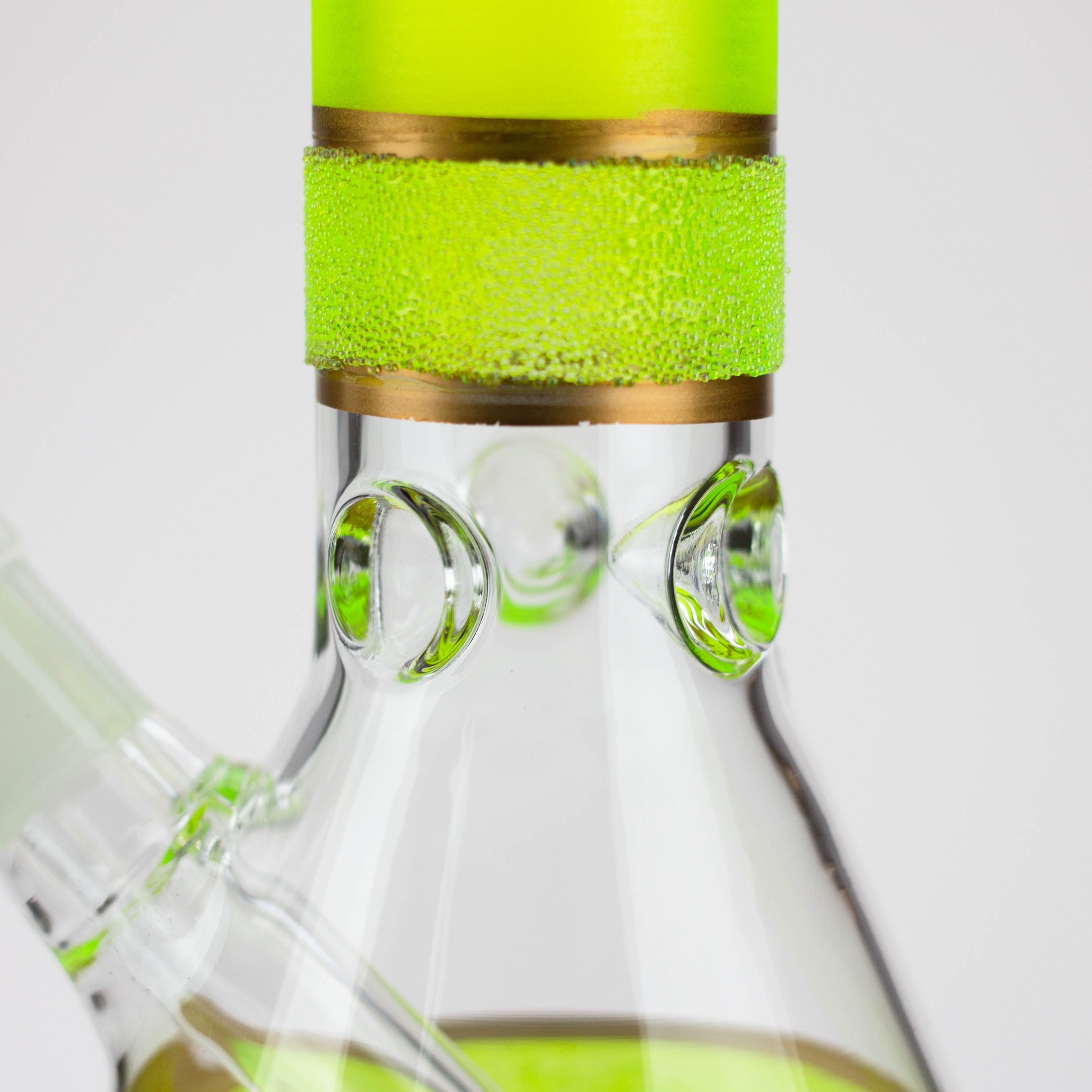 10" Yellow glass water bong [BH091]