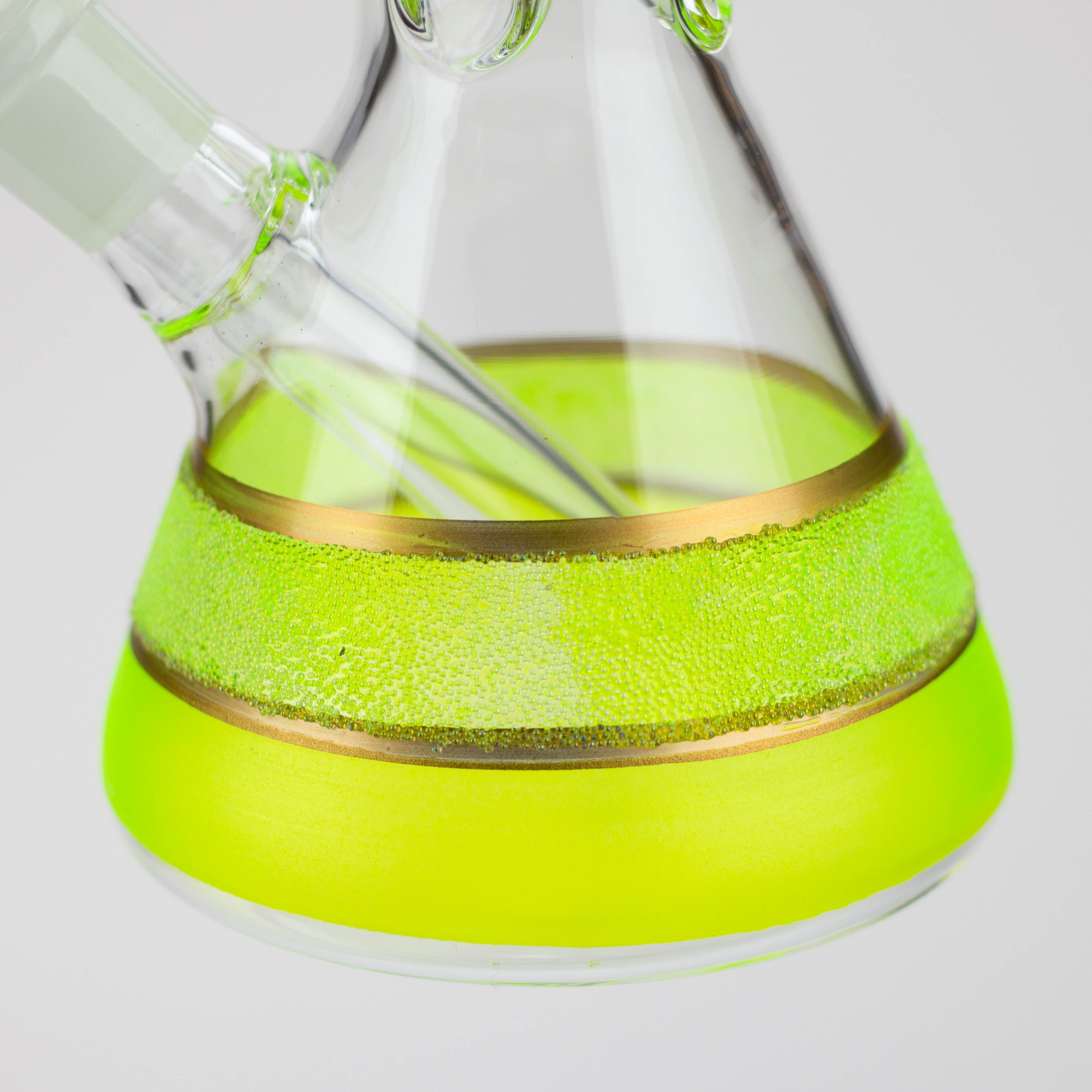 10" Yellow glass water bong [BH091]