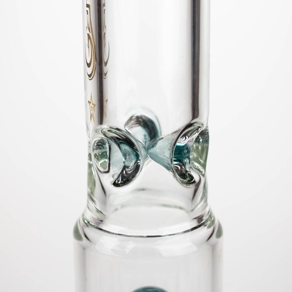 GENIE | 17" shower head percolator 7 mm glass water bong [GB20011]