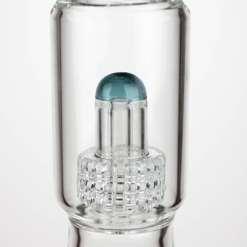GENIE | 17" shower head percolator 7 mm glass water bong [GB20011]