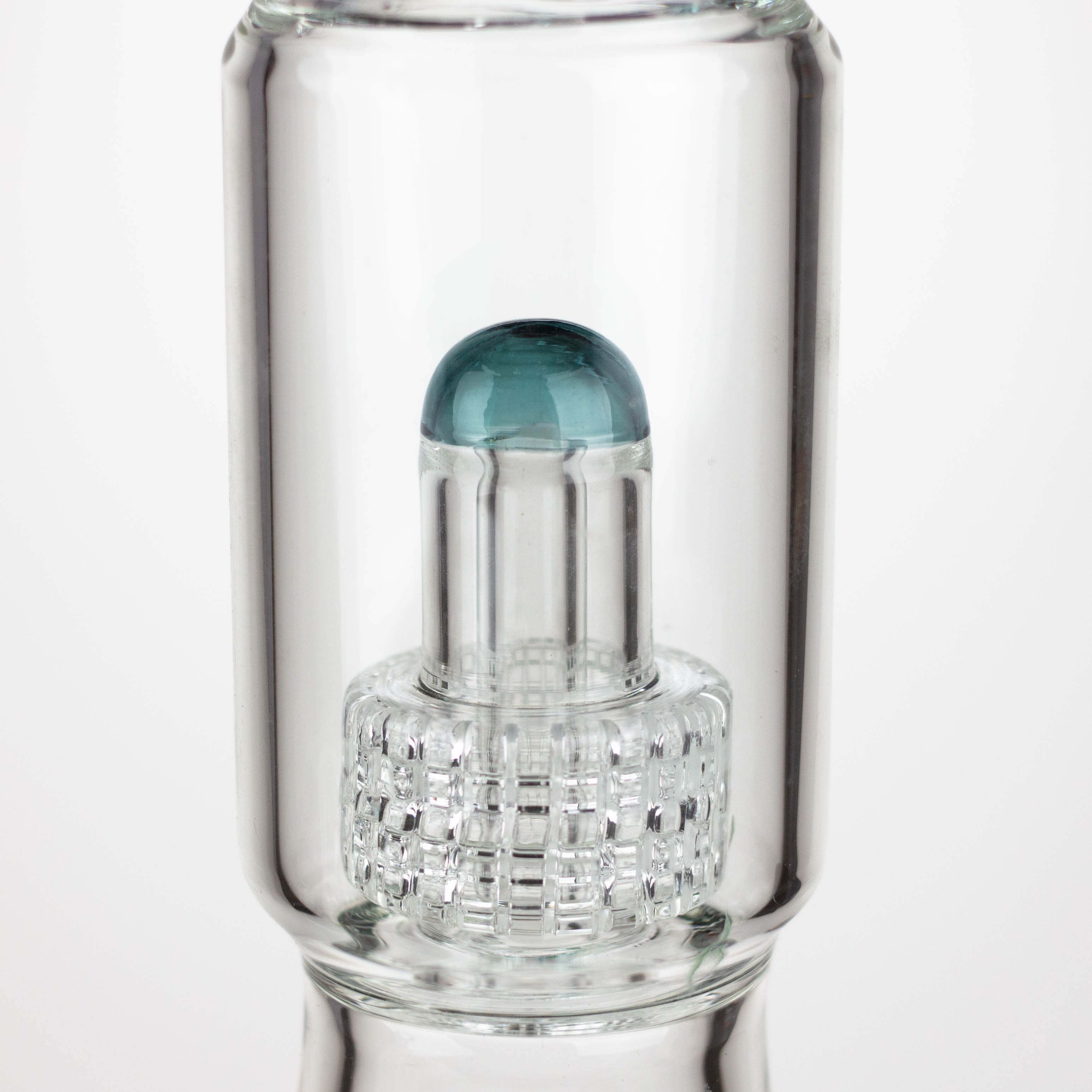 GENIE | 17" shower head percolator 7 mm glass water bong [GB20011]