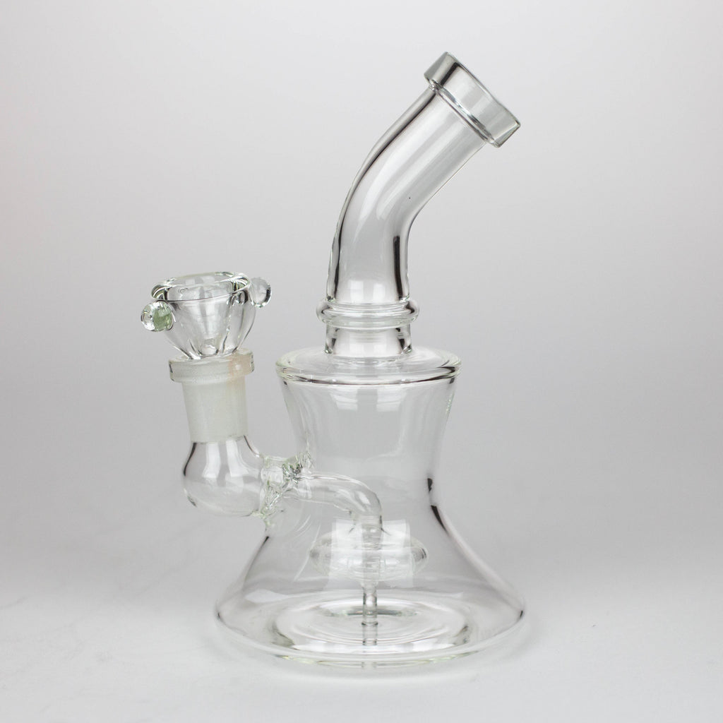 6.5" glass bong with shower head diffuser