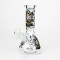Z8" Glow in the dark Glass Bong with RM design [BH085]