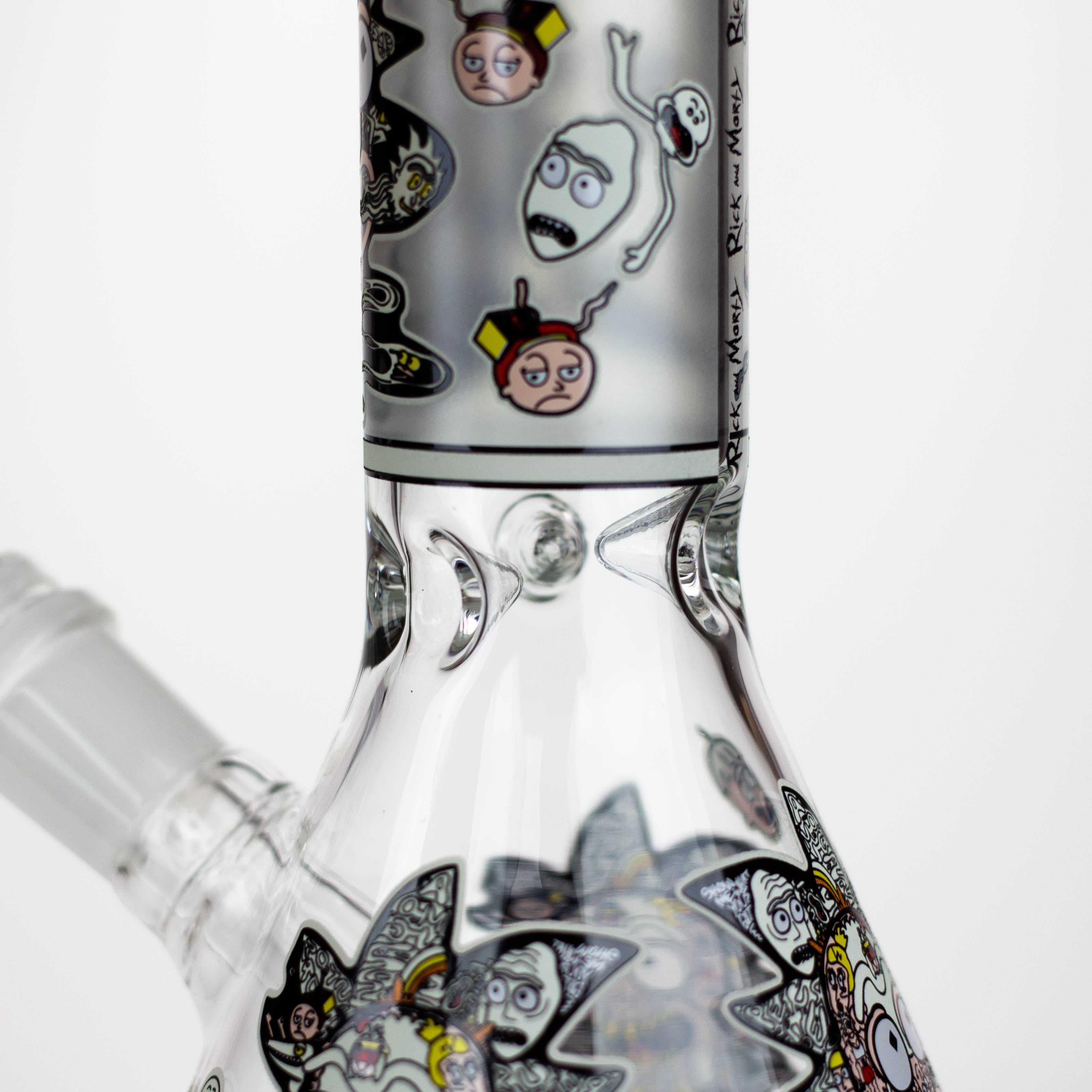 Z8" Glow in the dark Glass Bong with RM design [BH085]