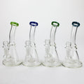 6.5" assorted color glass bong with shower head diffuser