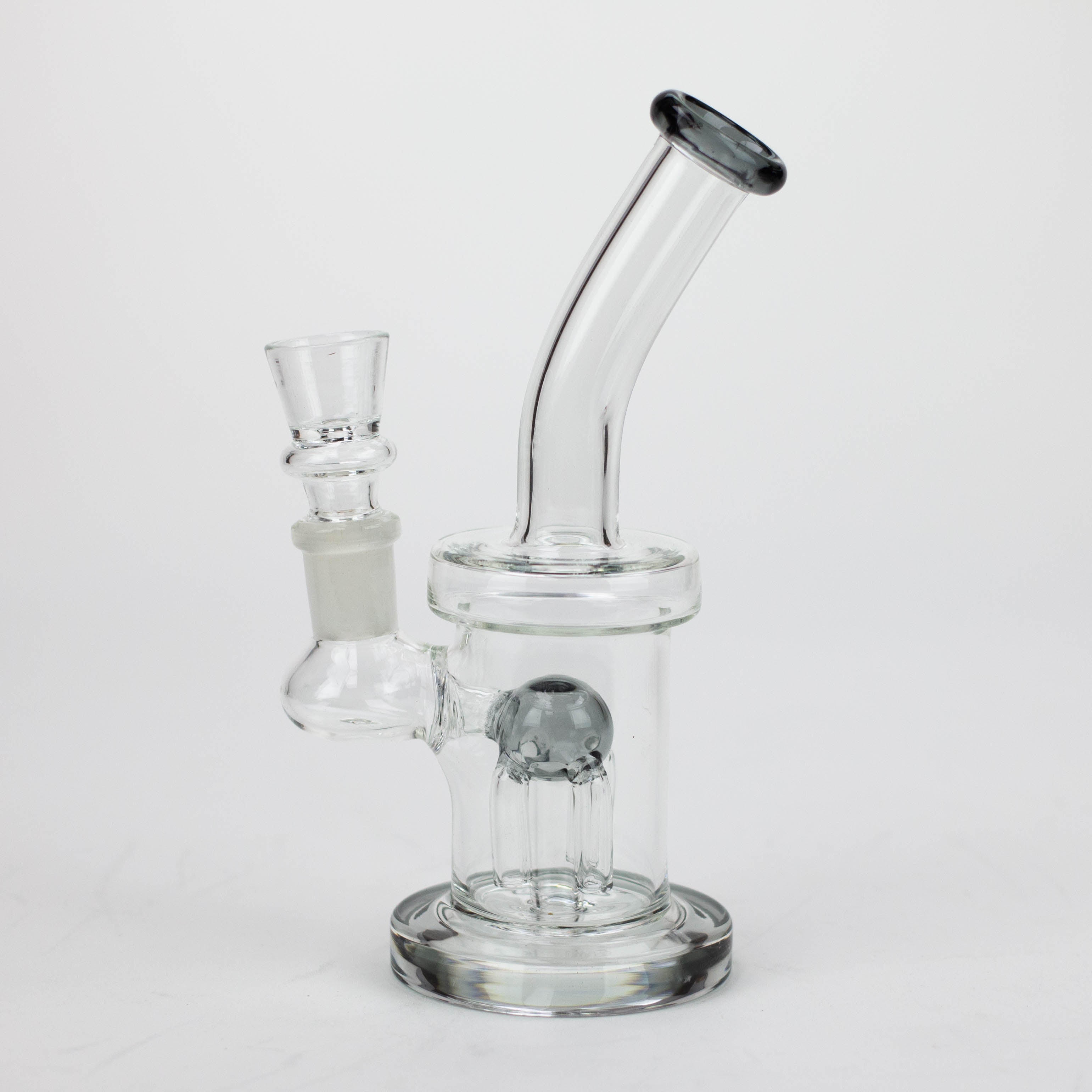 6.5" assorted color glass bong with tree arm diffuser