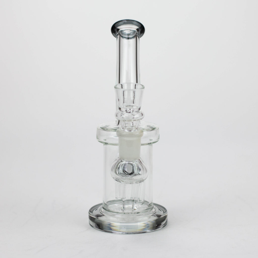 6.5" assorted color glass bong with tree arm diffuser
