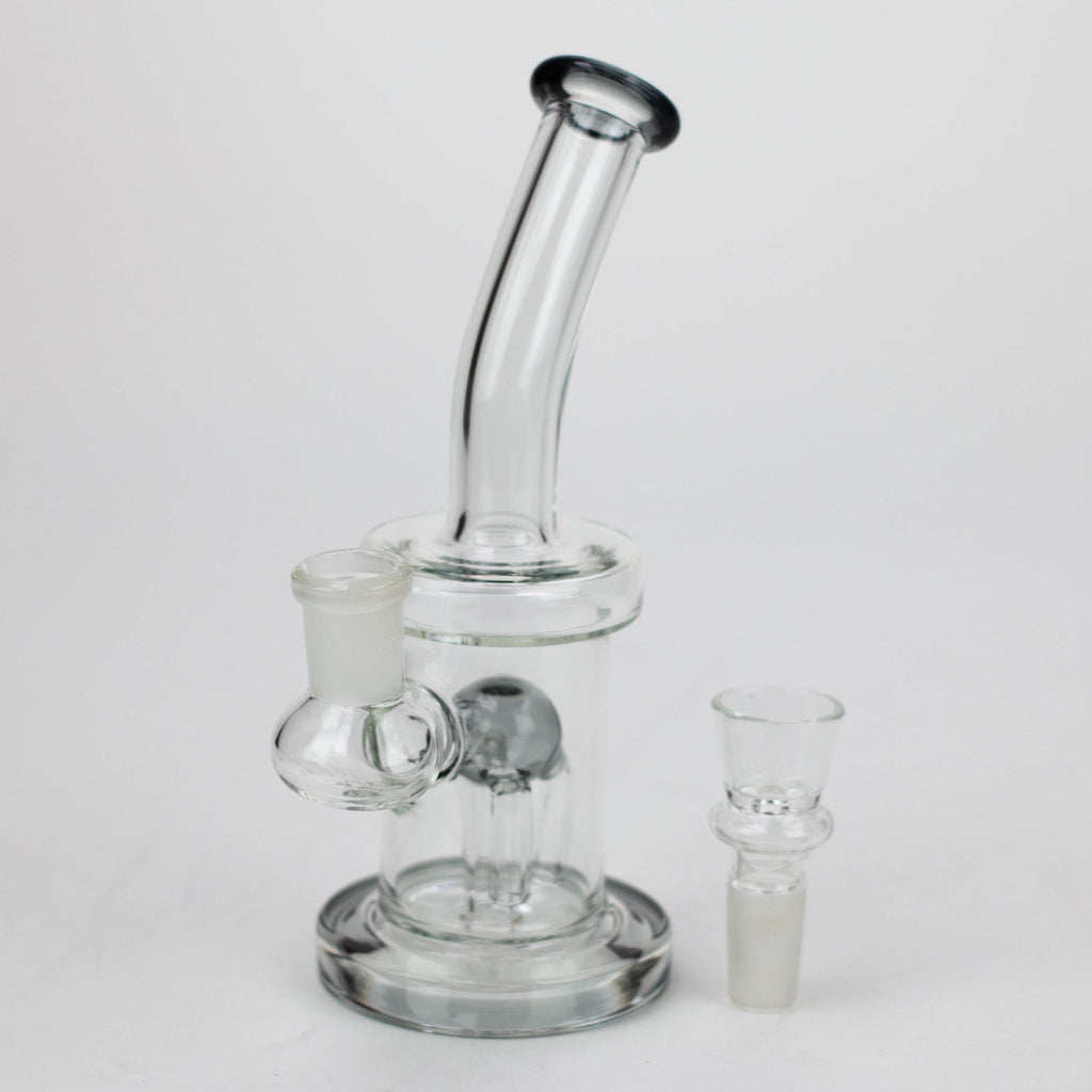 6.5" assorted color glass bong with tree arm diffuser