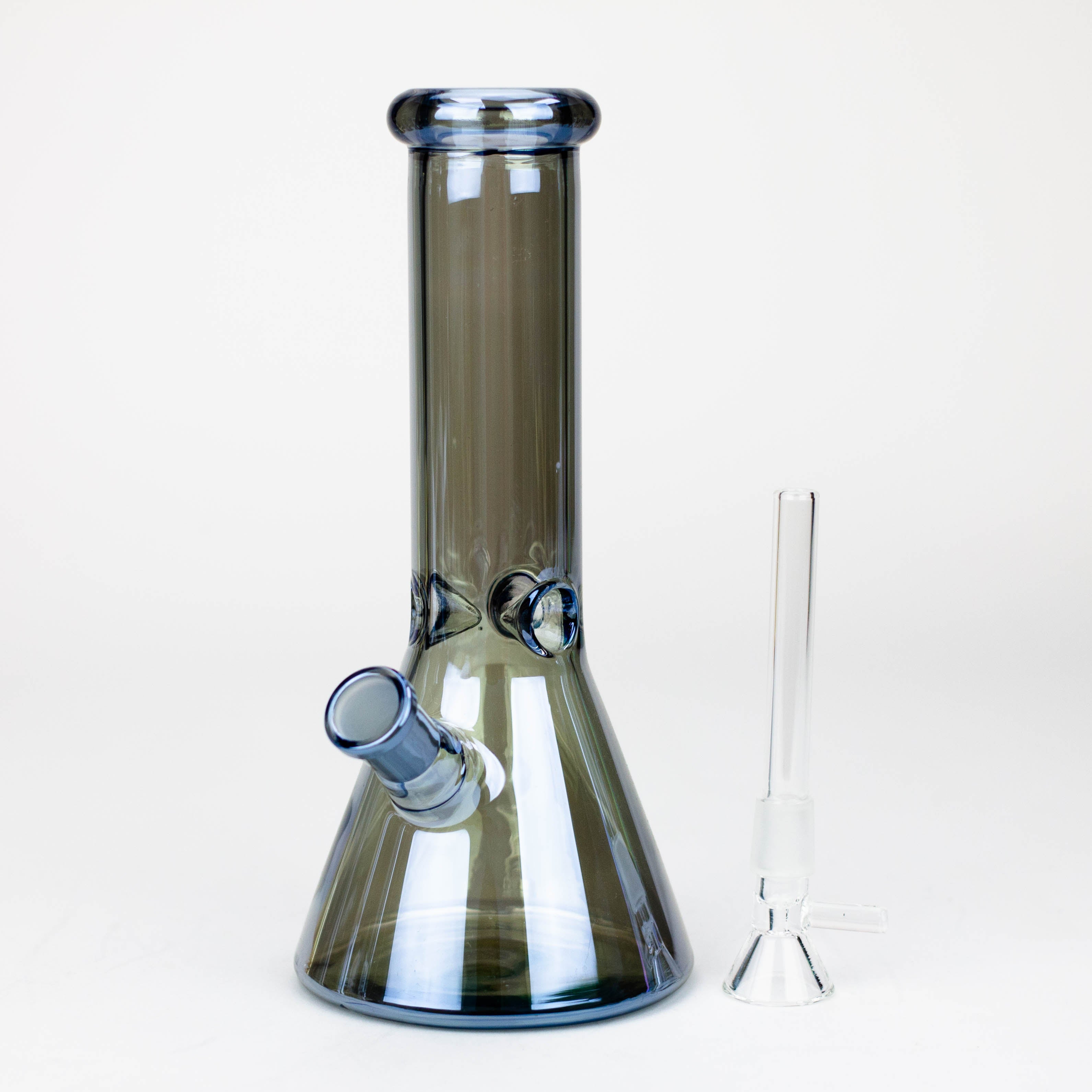 Z8" Solid Color Eletroplate Glass Beaker Bong [BH107x]