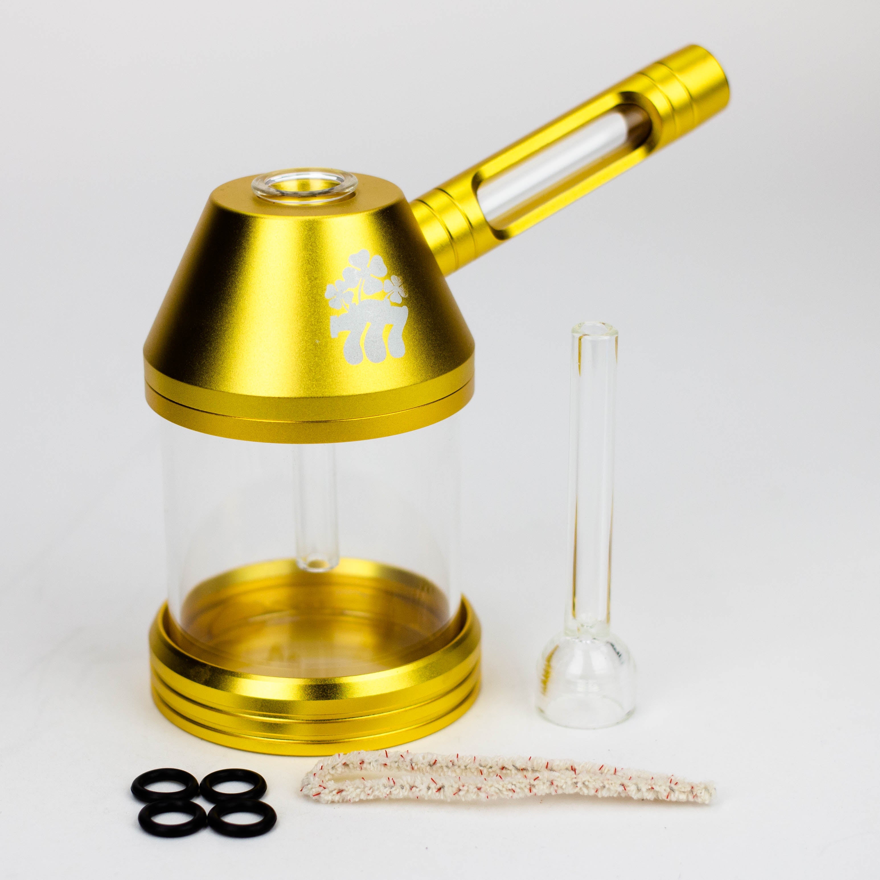 Z5" GLASS & ALUMINIUM Pipe water Bong Gift Pack [BA1x]