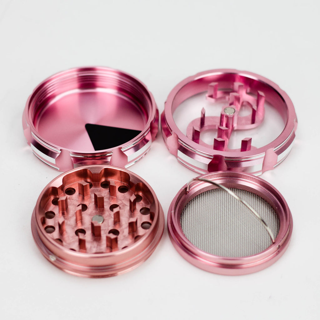 Z2.5" aluminum grinder 4 layers with Dollar design [GA10]