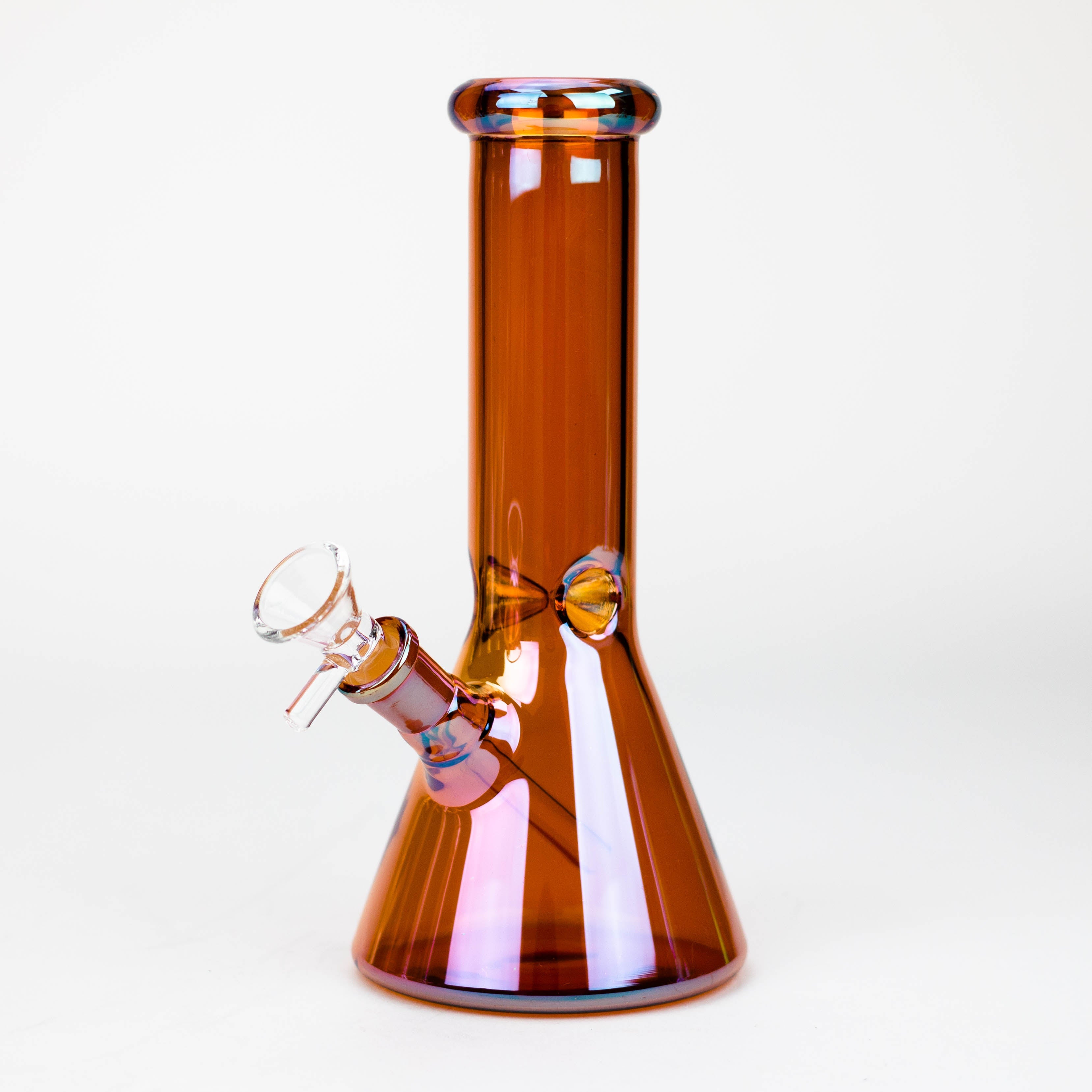 Z8" Solid Color Eletroplate Glass Beaker Bong [BH107x]