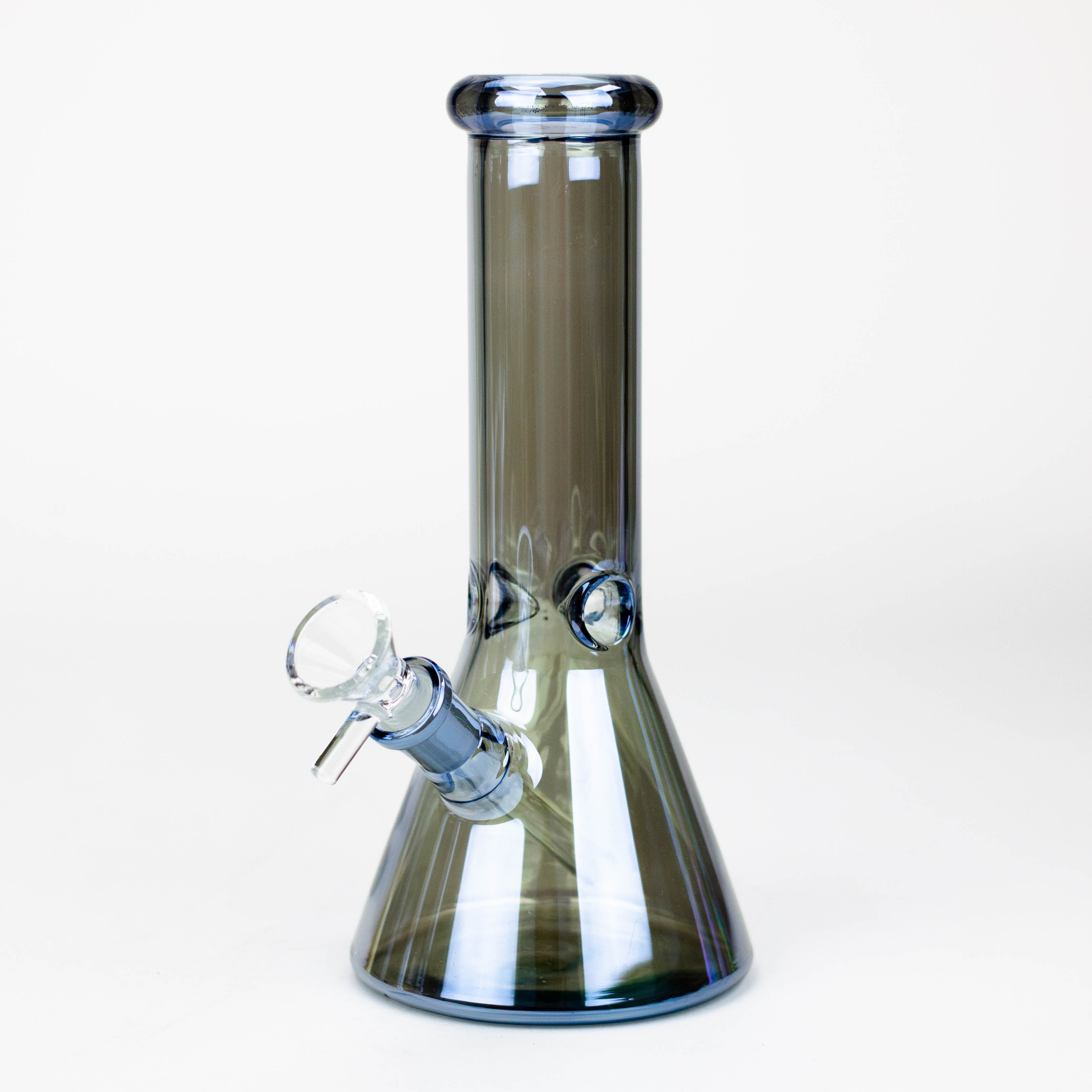 Z8" Solid Color Eletroplate Glass Beaker Bong [BH107x]