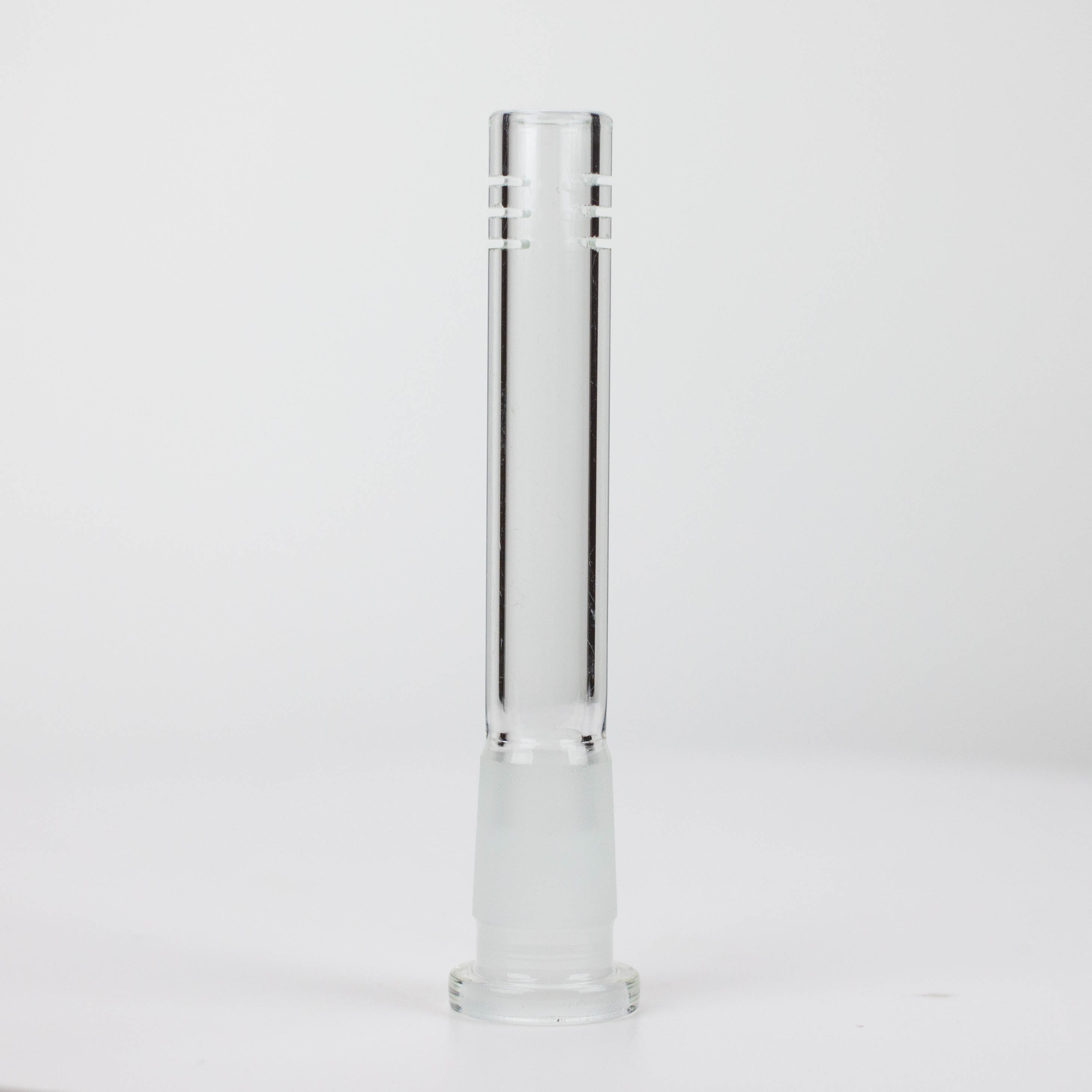 Glass open ended 6 slits downstem