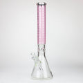 Genie | 17" sandblasted artwork tube 7 mm glass water bong [GB21004]