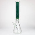Genie | 17" sandblasted artwork tube 7 mm glass water bong [GB21004]