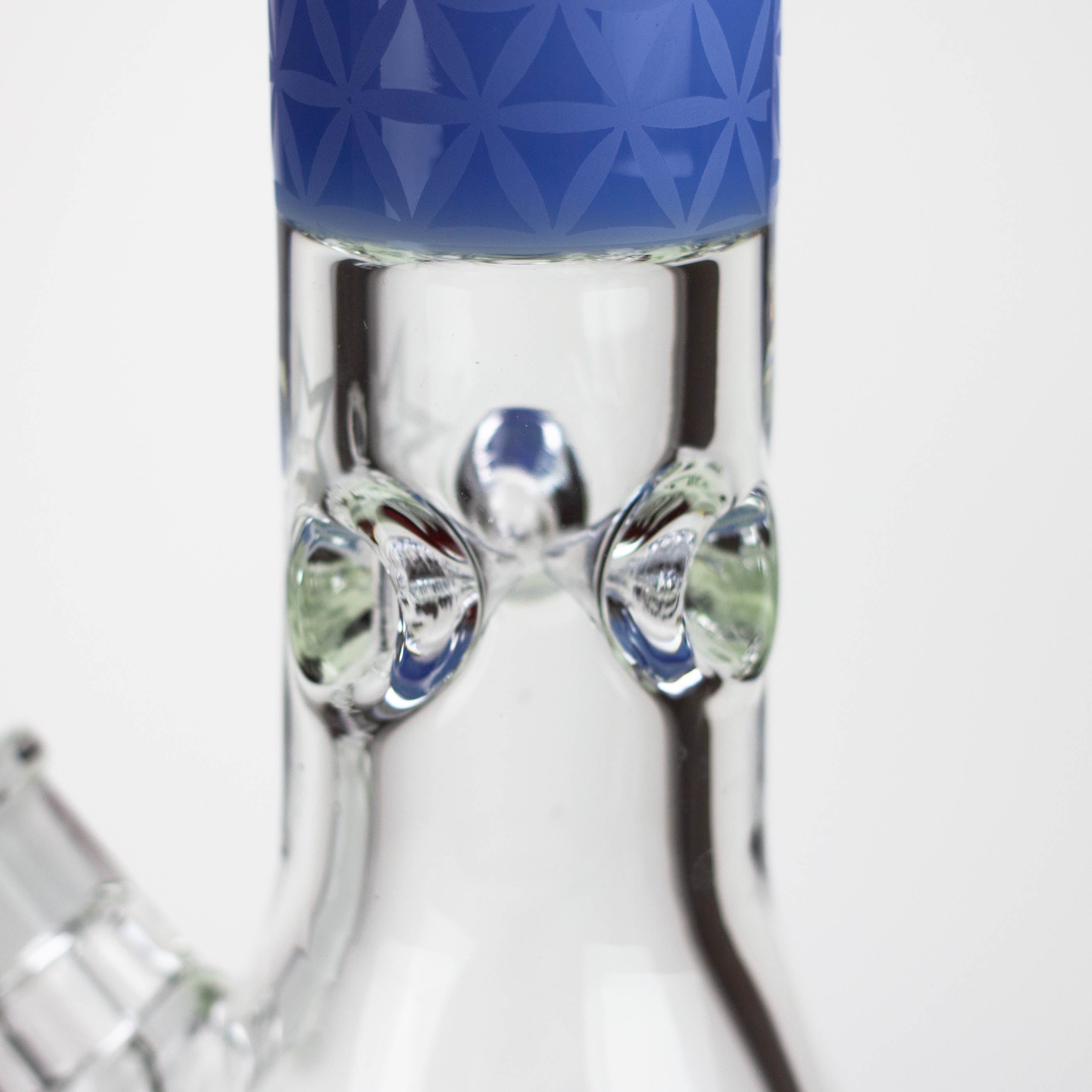Genie | 17" sandblasted artwork tube 7 mm glass water bong [GB21005]
