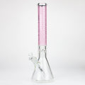 Genie | 17" sandblasted artwork tube 7 mm glass water bong [GB21005]
