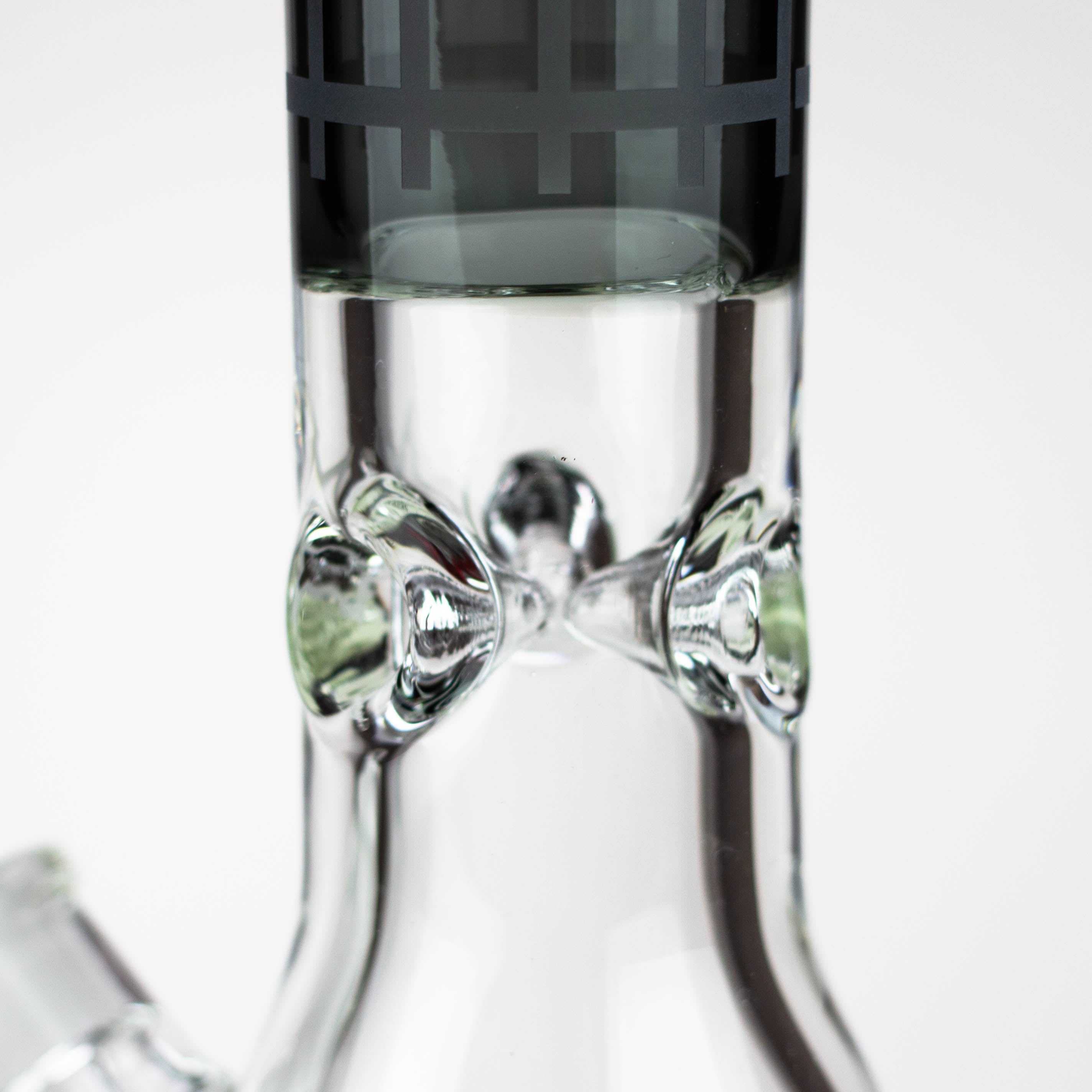 Genie | 17" sandblasted artwork tube 7 mm glass water bong [GB21004]
