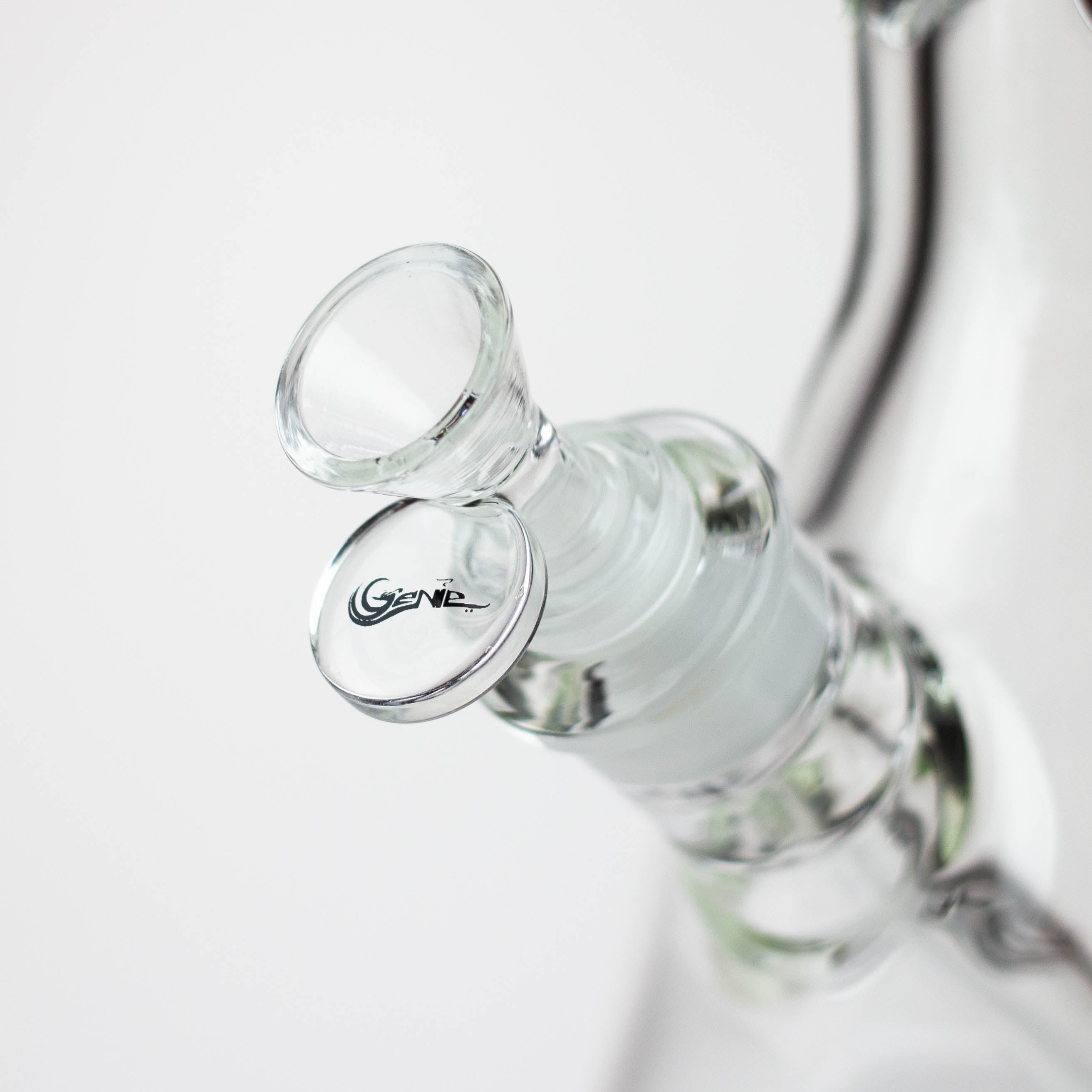 Genie | 17" sandblasted artwork tube 7 mm glass water bong [GB21004]