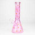 10" Color Glass Bong With Daisy Design [WP 061]