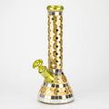 14" Mosaic 9mm glass beaker bong with tree arm percolator [MSAK-2]