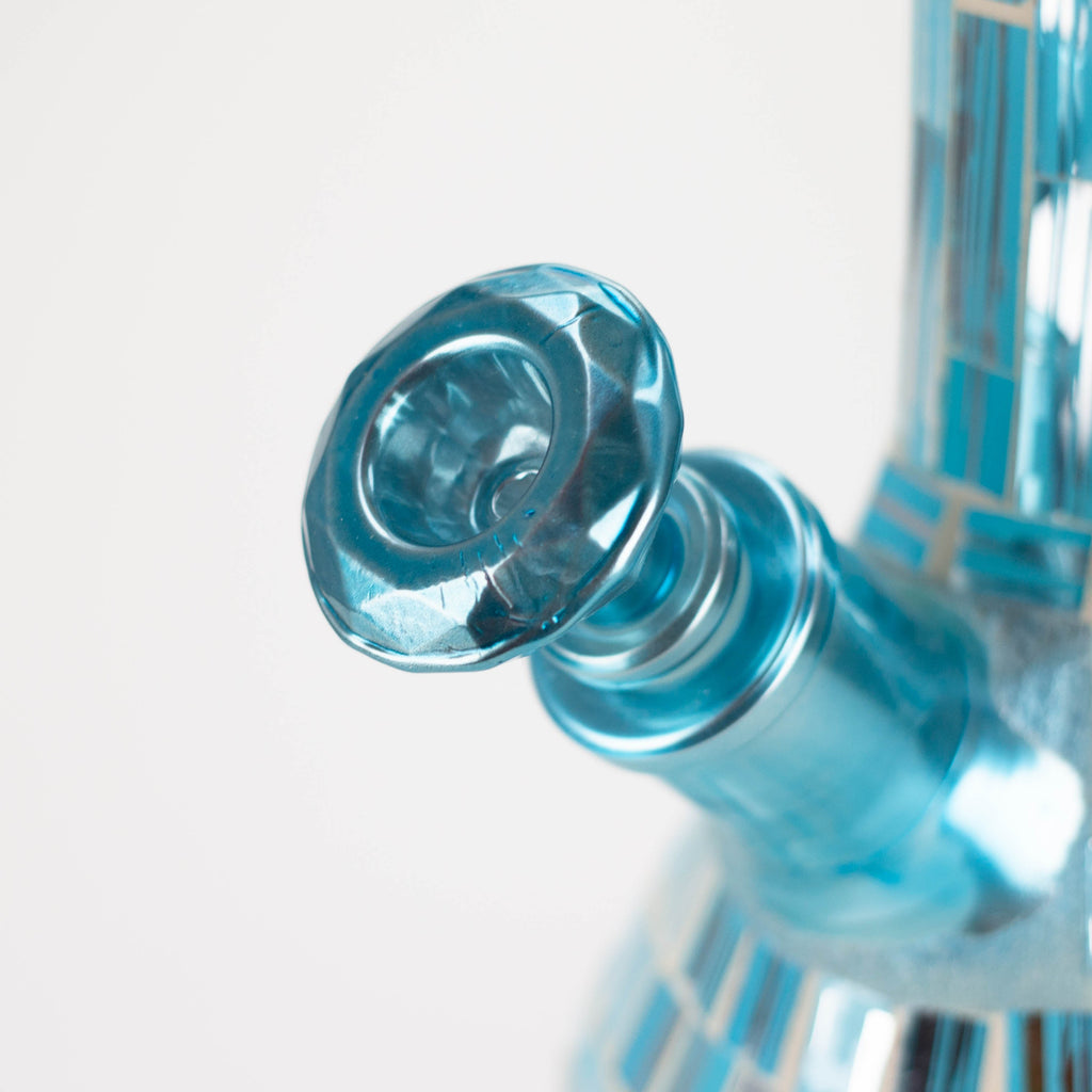 15.5" Mosaic 7mm glass beaker bong with tree arm percolator [MSAK-1]