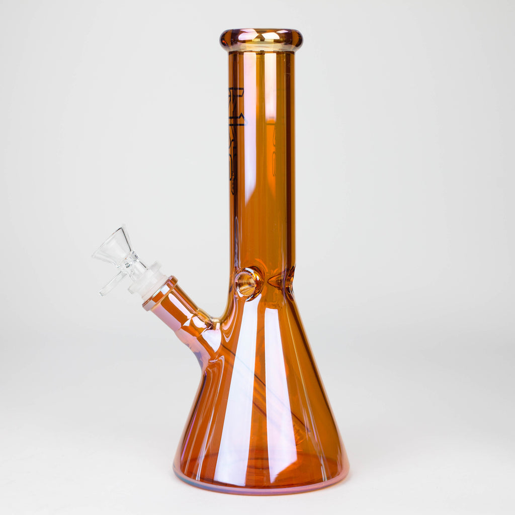 PHS |  10" Solid Color Eletroplate Glass Beaker Bong [PHSCR-10]